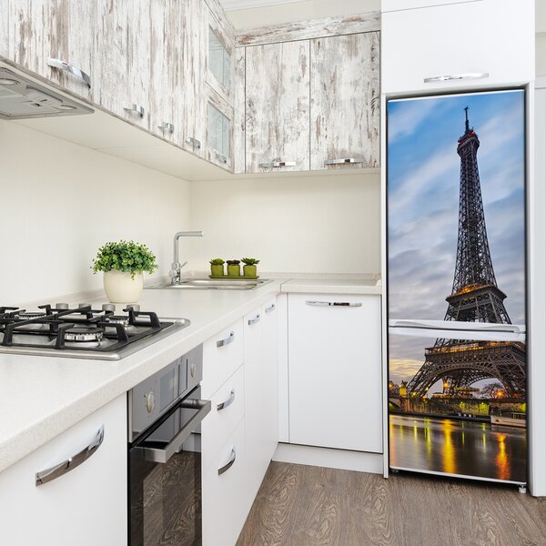 Foto Autocolant pentru piele al frigiderului turnul Eiffel