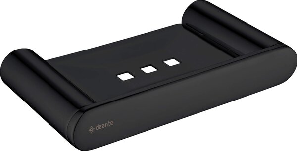 Deante Round, suport pentru săpun, negru mat, ADR_N411