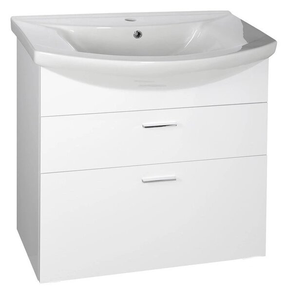 Aqualine Aqualine, dulap chiuveta ZOJA cu sertar 71,5x74x34 cm, alb, 51071A