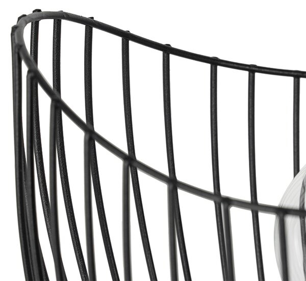 Lampă de masă modernă neagră 20 cm - Pua