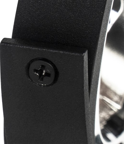 Sistem de iluminat pe șină modern cu 3 spoturi negre monofazate - Iconic Go