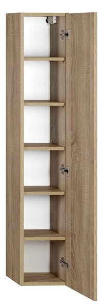 Aqualine Aqualine, dulap înalt ZOJA/KERAMIA FRESH 25x140x20cm, stejar platină, 51127