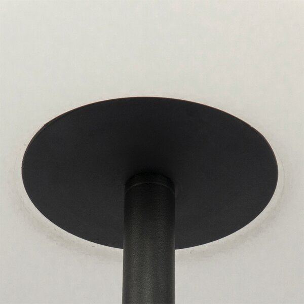 Lampă de podea pentru exterior neagră cu abajur alb IP65 25 cm - Virginia