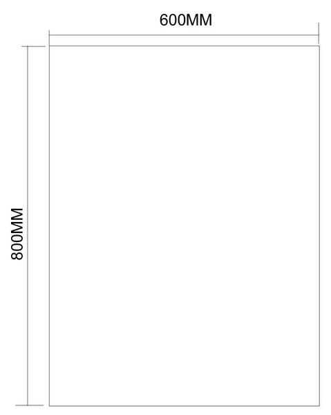 Aqualine Aqualine, Oglinda 60x80cm, dreptunghi, fara montaj, 22493