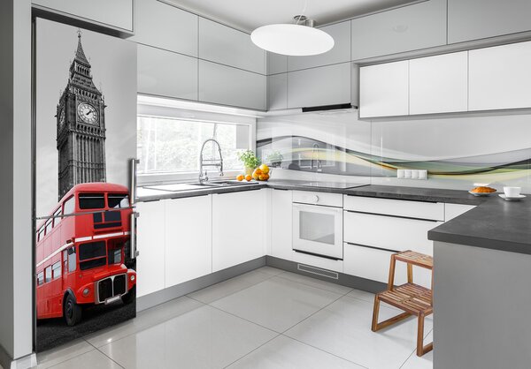 Autocolant pe frigider Londra autobuz