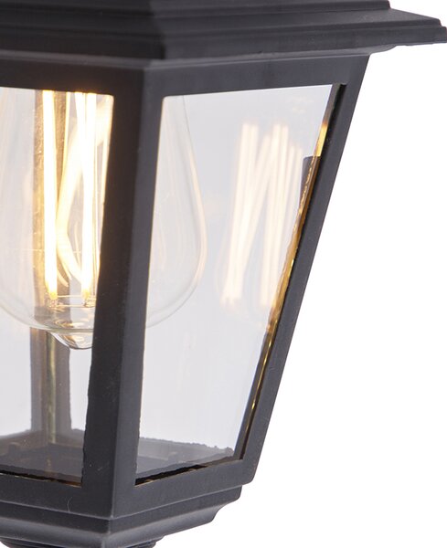Lampă de perete clasică pentru exterior neagră IP44 - Capital