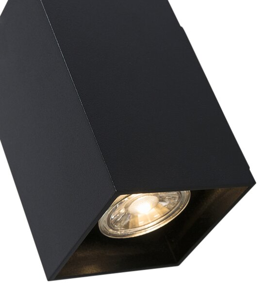 Lampă de perete inteligentă modernă neagră incl. 2 WiFi GU10 - Sandy