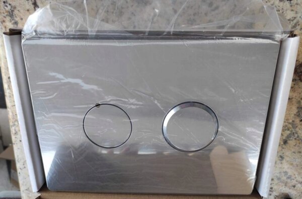 Cersanit Accento Circle, buton de spălare pneumatic, crom lucios, S97-056