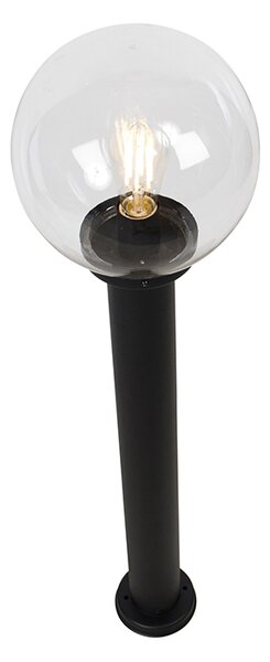 Lampă de exterior cu picior negru cu glob clar 100 cm IP44 - Sfera