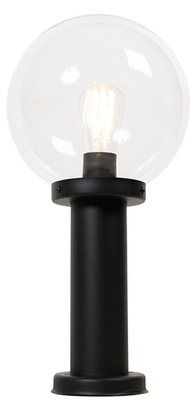 Lampă de podea de exterior neagră cu sferă din plastic 50 cm IP44 - Sfera