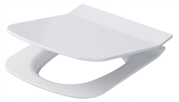 Cersanit City Square CleanOn, bol suspendat cu scaun cu inchidere lenta din duroplast, alb, S701-405