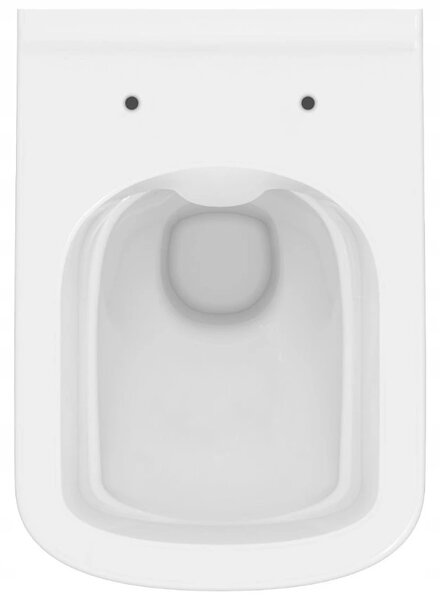 Cersanit City Square CleanOn, bol suspendat cu scaun cu inchidere lenta din duroplast, alb, S701-405