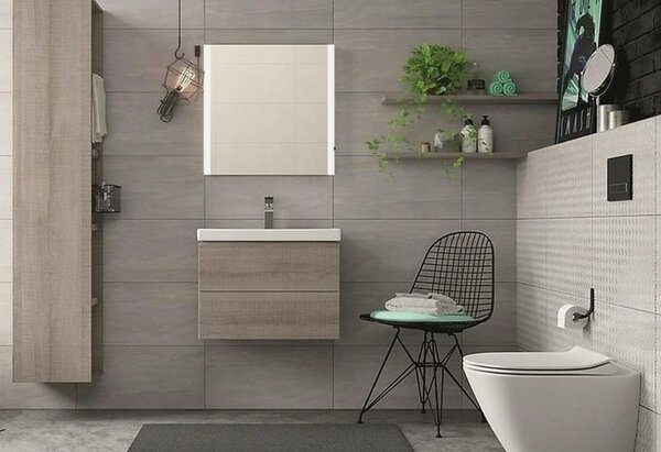 Cersanit City New Oval CleanOn 50,5x36x37 cm, vas WC suspendat + scaun WC cu inchidere lenta din duroplast, K701-104