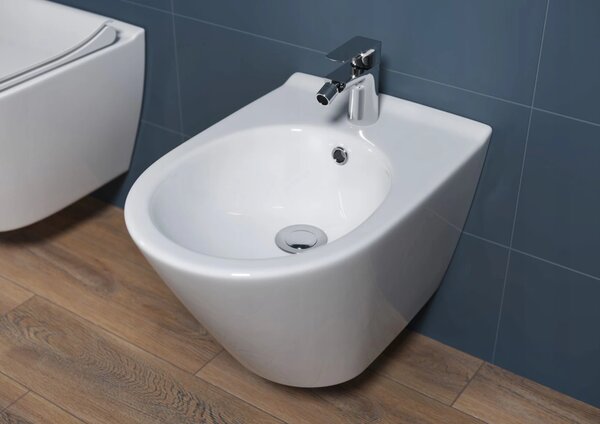 Cersanit City Oval, bideu suspendat 52x37cm, alb, K35-043