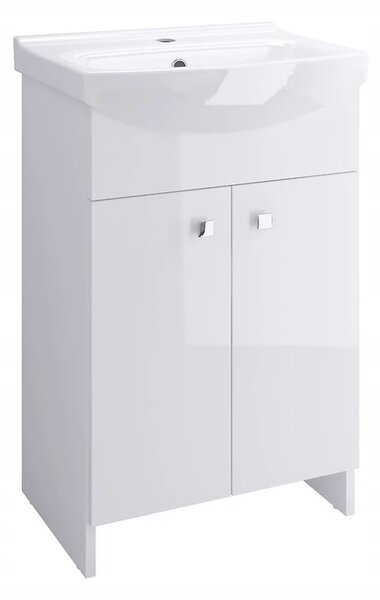 Cersanit Cersania + Sati, dulap lavoar Sati + lavoar Cersania 50cm, alb, S567-002-DSM