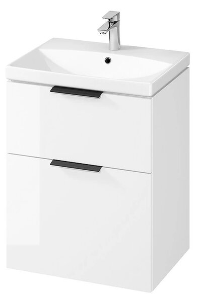 Cersanit City, dulap baie cu chiuveta 60x45x77,5 cm, alb lucios, S801-422