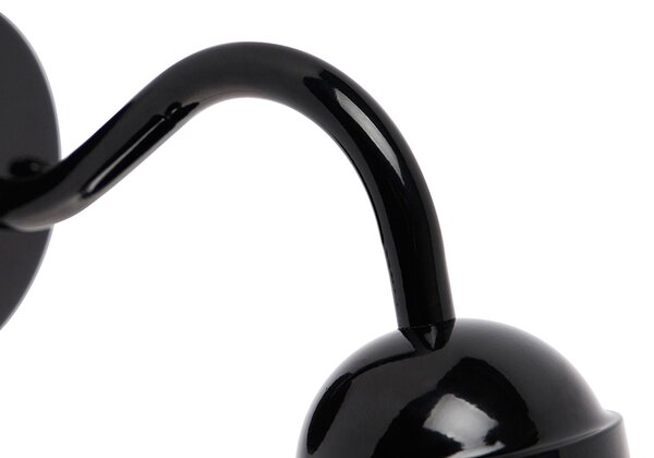 Lampa de perete exterioară modernă neagră IP44 - Kansas