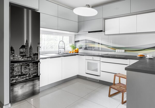 Autocolant pe frigider Manhattan New York City
