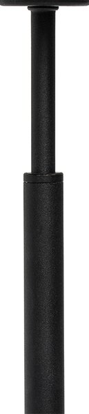 Lampa de masă modernă cu abajur din stofă negru cu auriu - VT 1