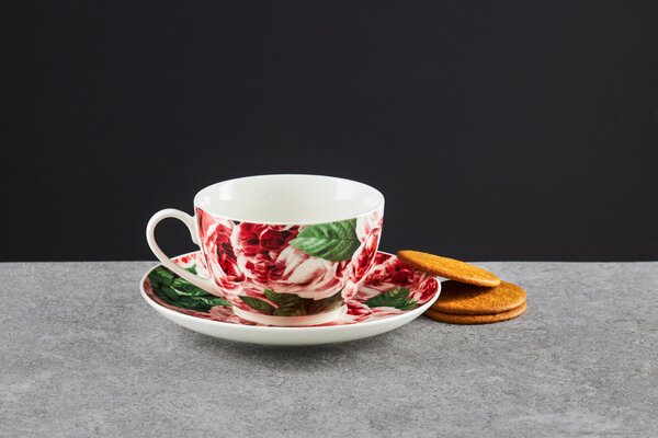Set servire ceai sau cafea, 12 piese, 6 persoane, Peony