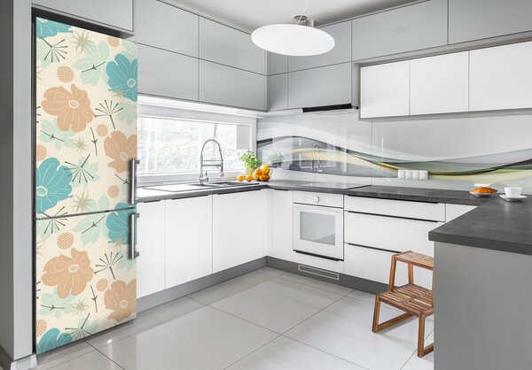 Foto Autocolant pentru piele al frigiderului model floral