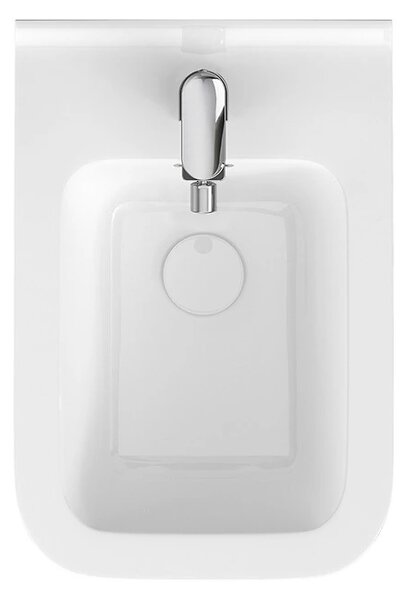 Patrat suspendat bideu WC Cersanit Crea, alb, K114-010