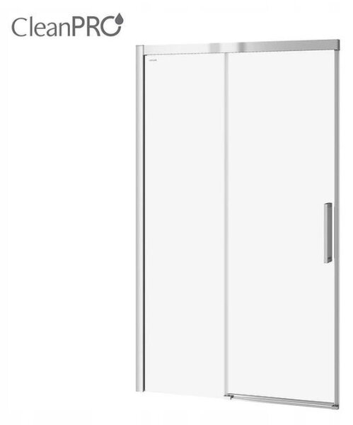 Cersanit Crea, usa culisanta pentru deschidere 120x200 cm, sticla transparenta 8mm, profil cromat, S159-007