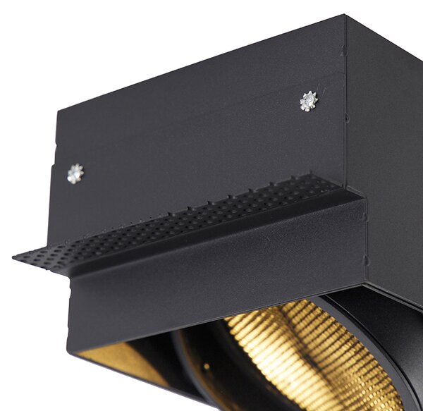 Spot integrat negru GU10 AR111 fără cadru - Oneon Honey