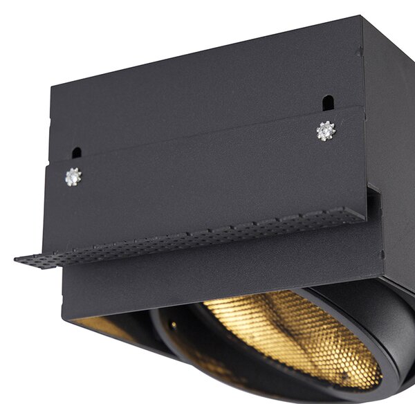 Spot integrat negru GU10 AR111 fără cadru - Oneon Honey