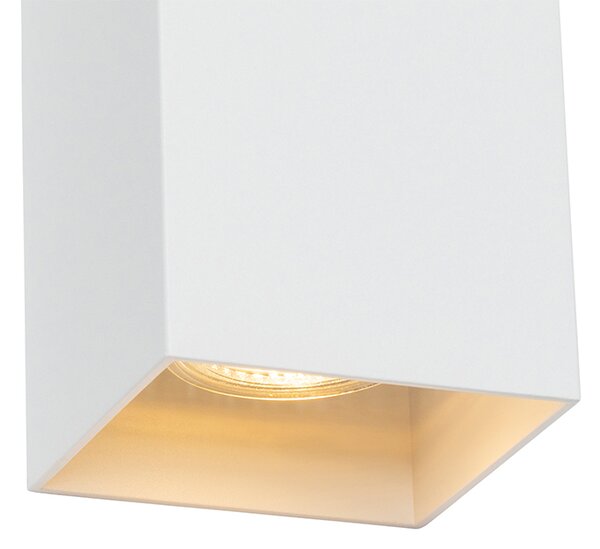 Lampa de perete pătrată de design alb - Sabbir