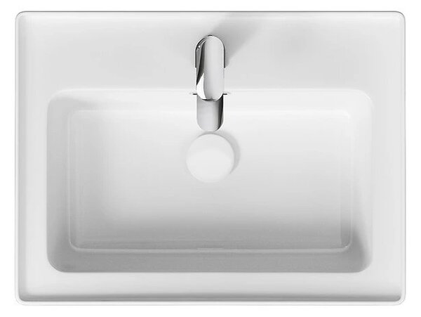 Cersanit Crea, dulap suspendat cu chiuveta 60cm, set B114, stejar, S801-288