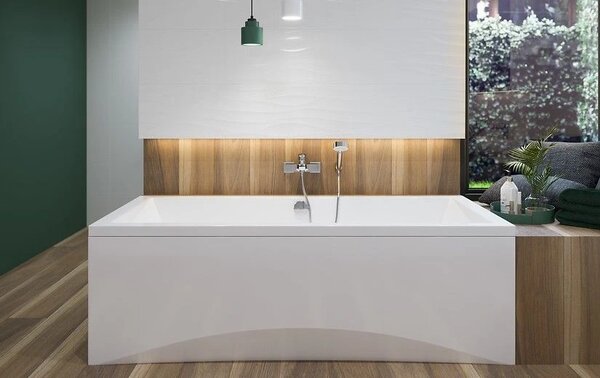 Cersanit Intro, cada acril 180x80cm + picioare, alb, S301-222