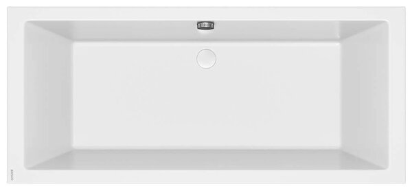Cersanit Intro, cada acril 180x80cm + picioare, alb, S301-222