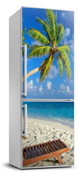 Autocolant pe frigider plaja tropicala