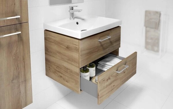 Cersanit Lara City 50, SET dulap + chiuveta, 494x397x460 mm, nuc, S801-155-DSM
