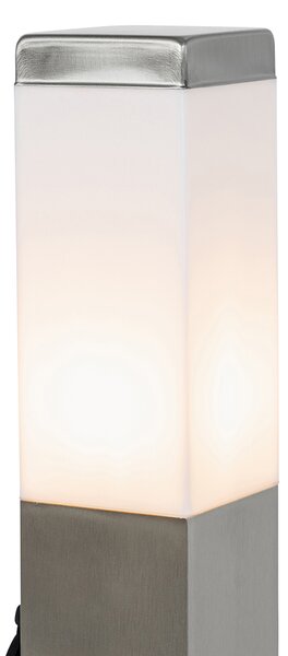 Lampă modernă de exterior 45 cm din oțel cu priză IP44 - Malios
