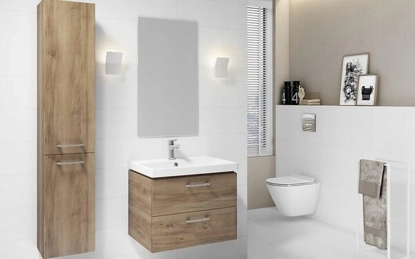 Cersanit Lara City 50, SET dulap + chiuveta, 494x397x460 mm, nuc, S801-155-DSM