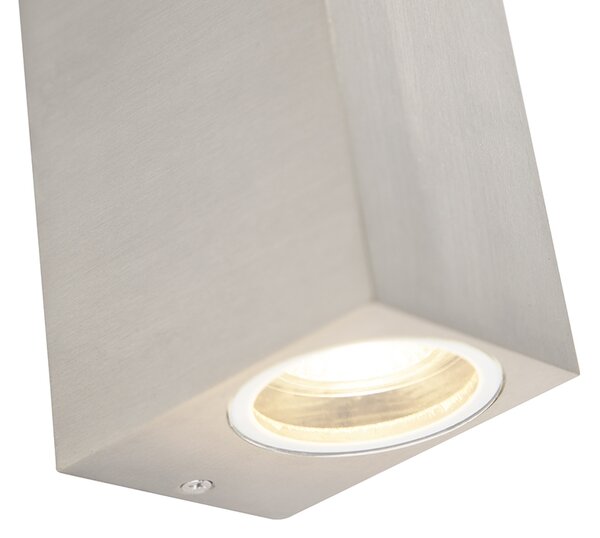 Aplică modernă din aluminiu cu 2 lumini IP44 - Baleno