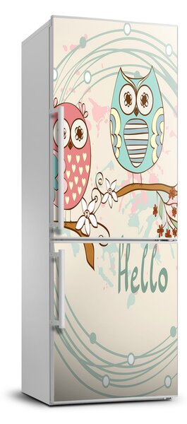 Autocolant pe frigider Owls