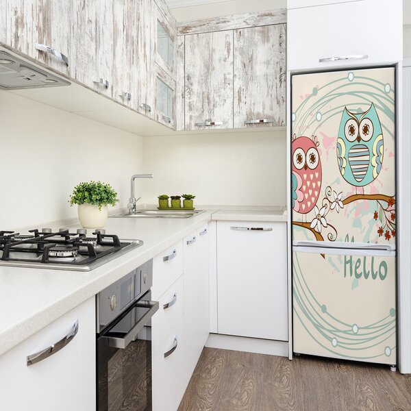 Autocolant pe frigider Owls