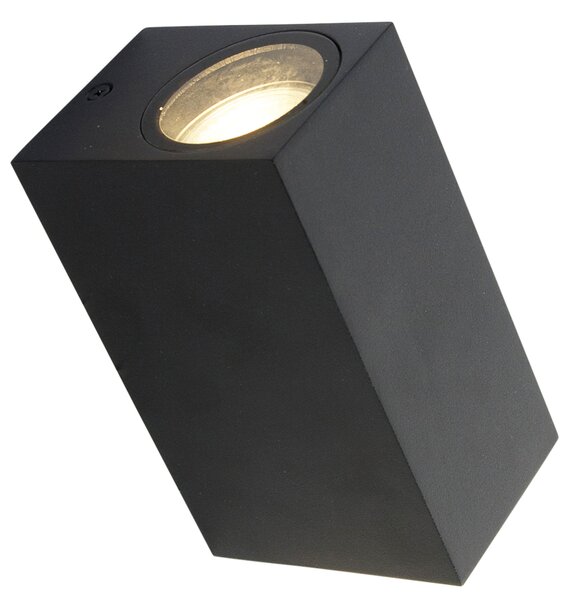 Set de 4 aplice moderne negre cu 2 lumini IP44 - Baleno