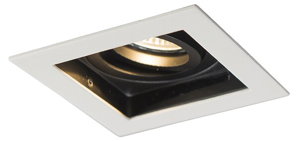 Spot încastrat inteligent alb, incl. WiFi GU10 reglabil - Carree