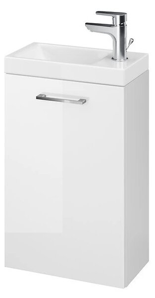 Cersanit Lara Como, dulap suspendat + chiuveta ceramica 40cm, alb lucios, S801-187