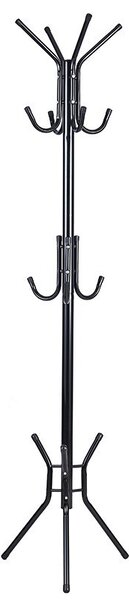 Cuier haine tip pom Piero metal negru D44x181cm