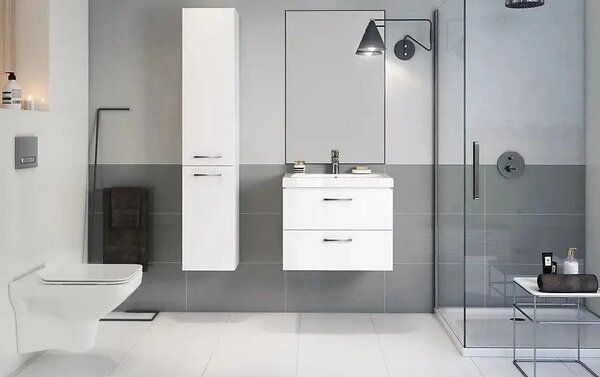 Cersanit Lara, dulap suspendat inalt 150x30 cm, alb lucios, S926-007-DSM