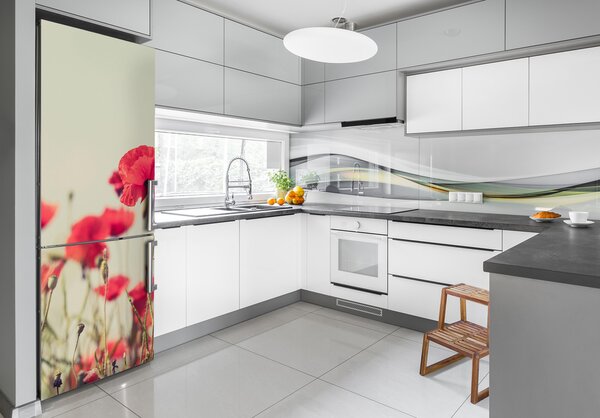 Autocolant pe frigider wildflowers maci