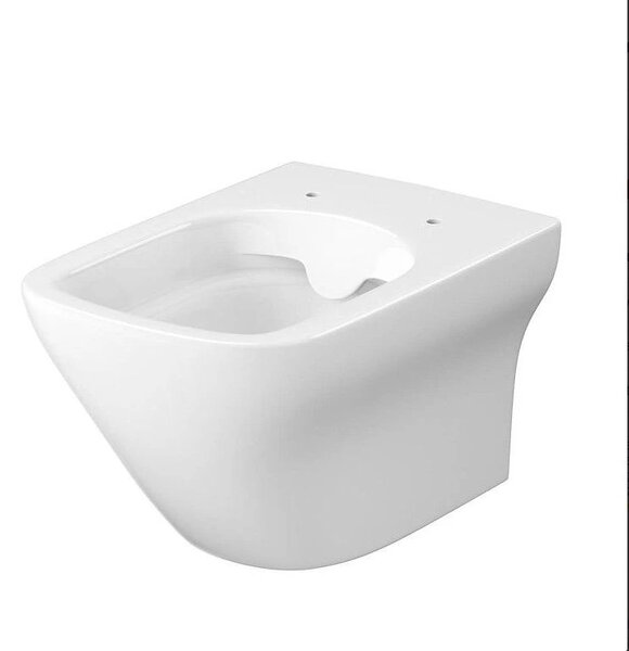 Cersanit Larga patrat Clean On, vas WC suspendat 3/5 l + scaun cu inchidere lenta din duroplast, alb, S701-473