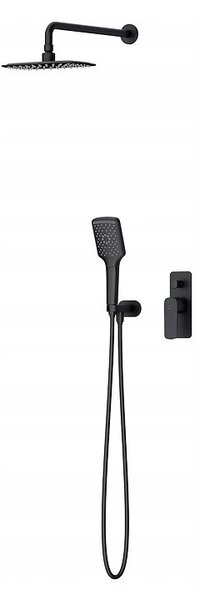 Cersanit Larga - set de dus ascuns, negru, S952-031