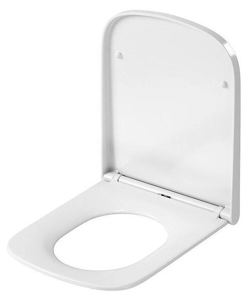 Cersanit Larga patrat Clean On, vas WC suspendat 3/5 l + scaun cu inchidere lenta din duroplast, alb, S701-473