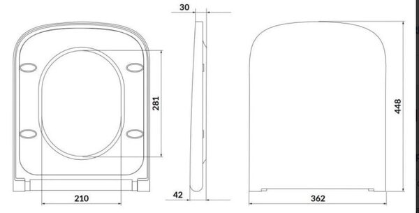 Cersanit Larga patrat Clean On, vas WC suspendat 3/5 l + scaun cu inchidere lenta din duroplast, alb, S701-473